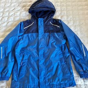Like New L.L. Bean Fleece Lined Trail Model Rain Jacket